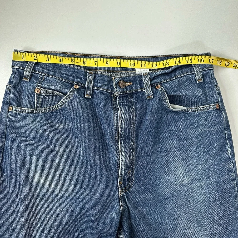 Vintage 70s Levis 517 Denim Jeans 38X32 Orange Tab Boot‎ Cut Distressed